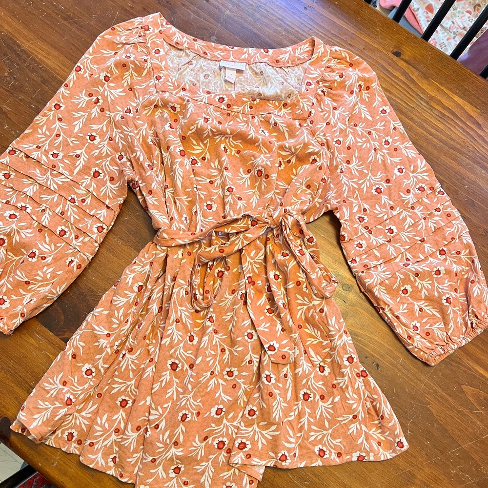 Isabel maternity tie waist floral shirt